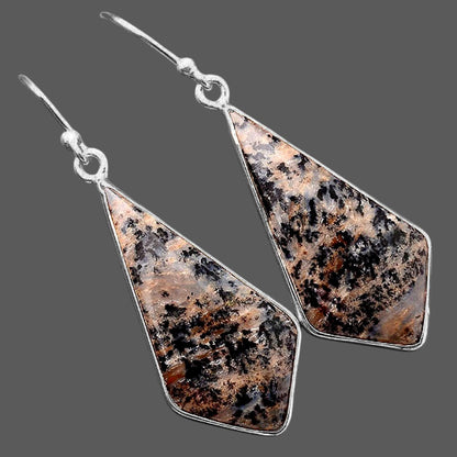 Natural Russian Honey Dendrite Opal Earrings E-1001 SDE87726
