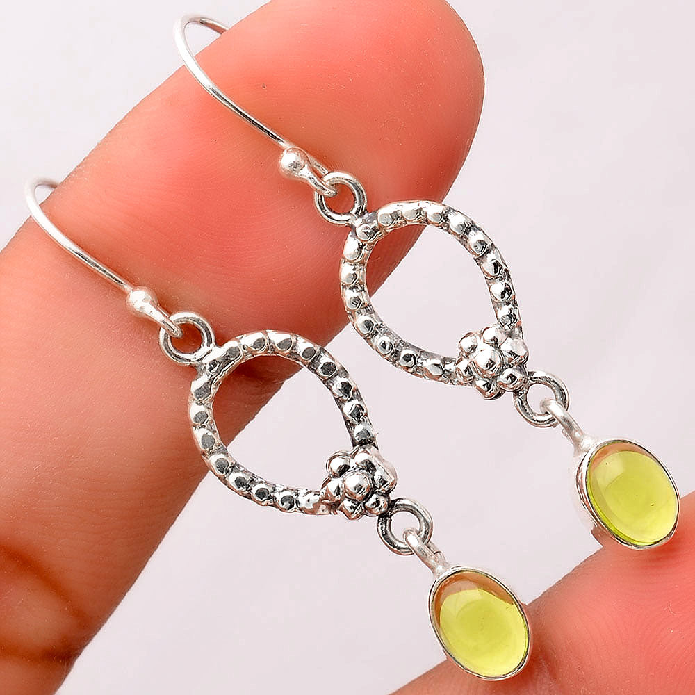 Lab Created Peridot Earrings E-1219 SDE87730