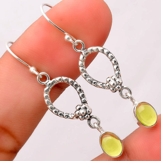 Lab Created Peridot Earrings E-1219 SDE87730