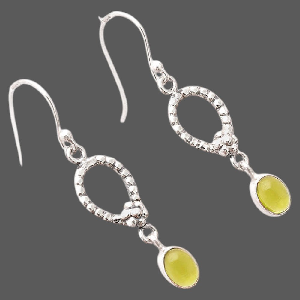Lab Created Peridot Earrings E-1219 SDE87730