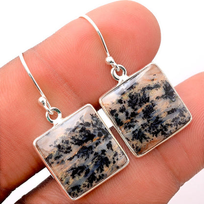 Natural Amethyst Sage Agate - Nevada Earrings E-1001 SDE87731