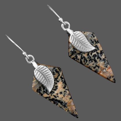 Natural Russian Honey Dendrite Opal Earrings E-1137 SDE87738
