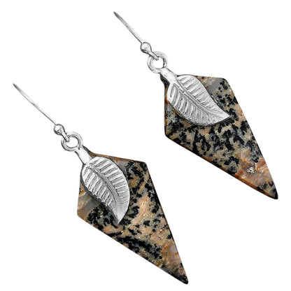 Natural Russian Honey Dendrite Opal Earrings E-1137 SDE87738