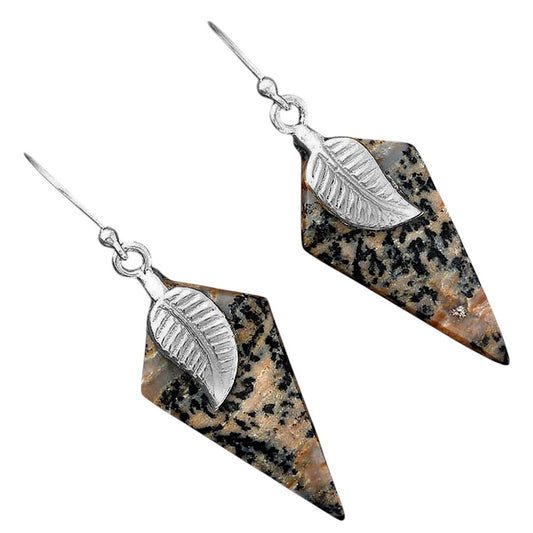 Natural Russian Honey Dendrite Opal Earrings E-1137 SDE87738