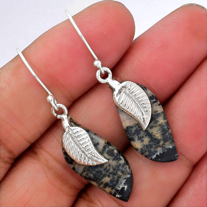 Natural Russian Honey Dendrite Opal Earrings E-1137 SDE87739