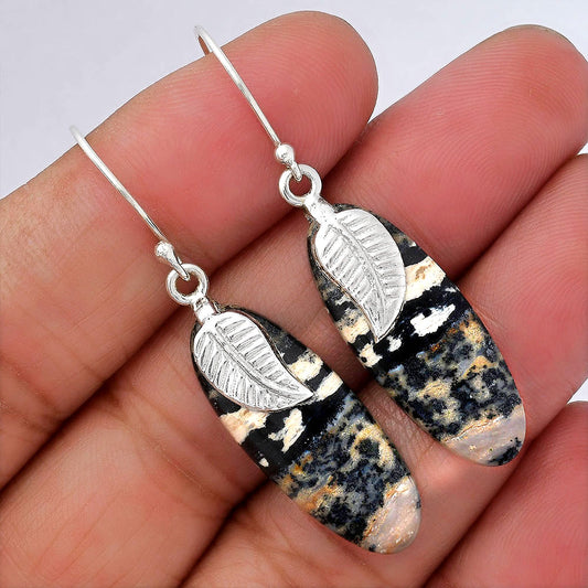 Natural Russian Honey Dendrite Opal Earrings E-1137 SDE87740