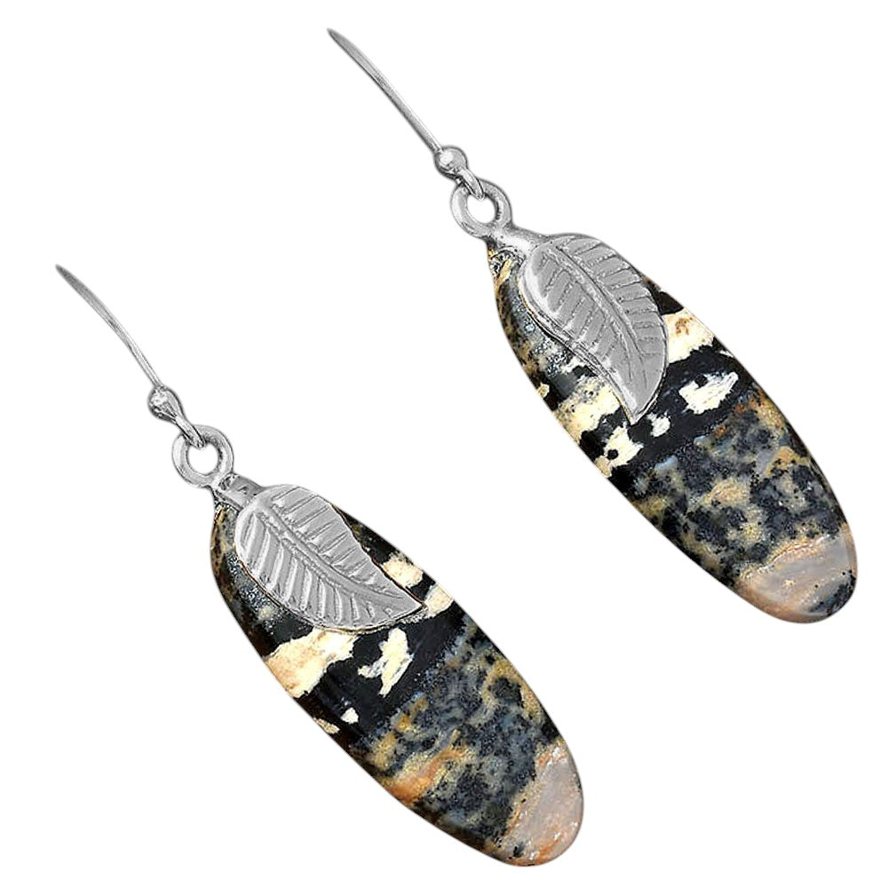 Natural Russian Honey Dendrite Opal Earrings E-1137 SDE87740