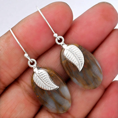 Natural Sandalwood Earrings E-1137 SDE87742