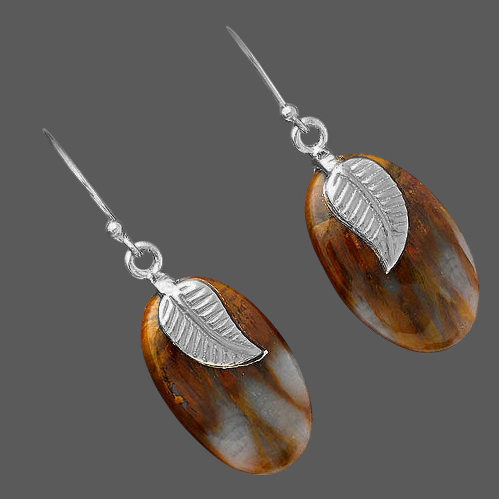 Natural Sandalwood Earrings E-1137 SDE87742