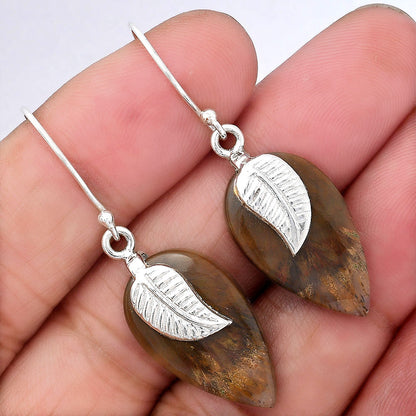 Natural Sandalwood Earrings E-1137 SDE87744