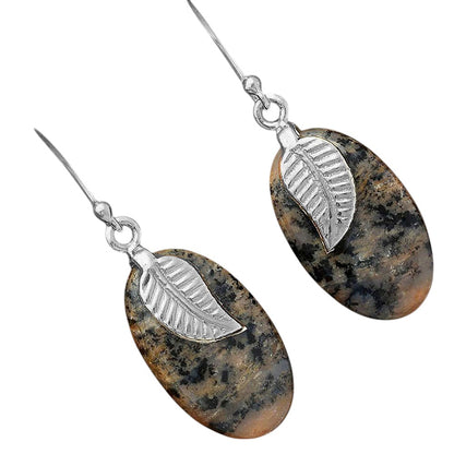 Natural Russian Honey Dendrite Opal Earrings E-1137 SDE87746
