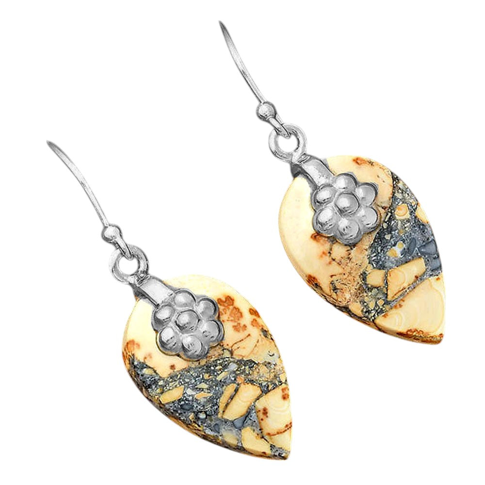 Natural Maligano Jasper - Indonesia Earrings E-1137 SDE87749