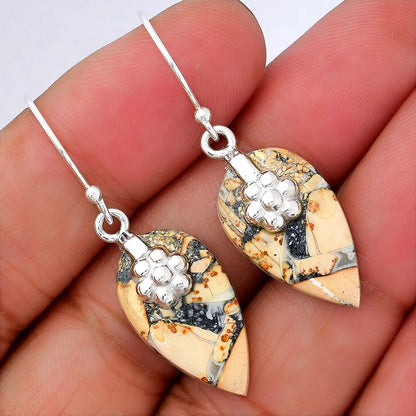 Natural Maligano Jasper - Indonesia Earrings E-1137 SDE87750
