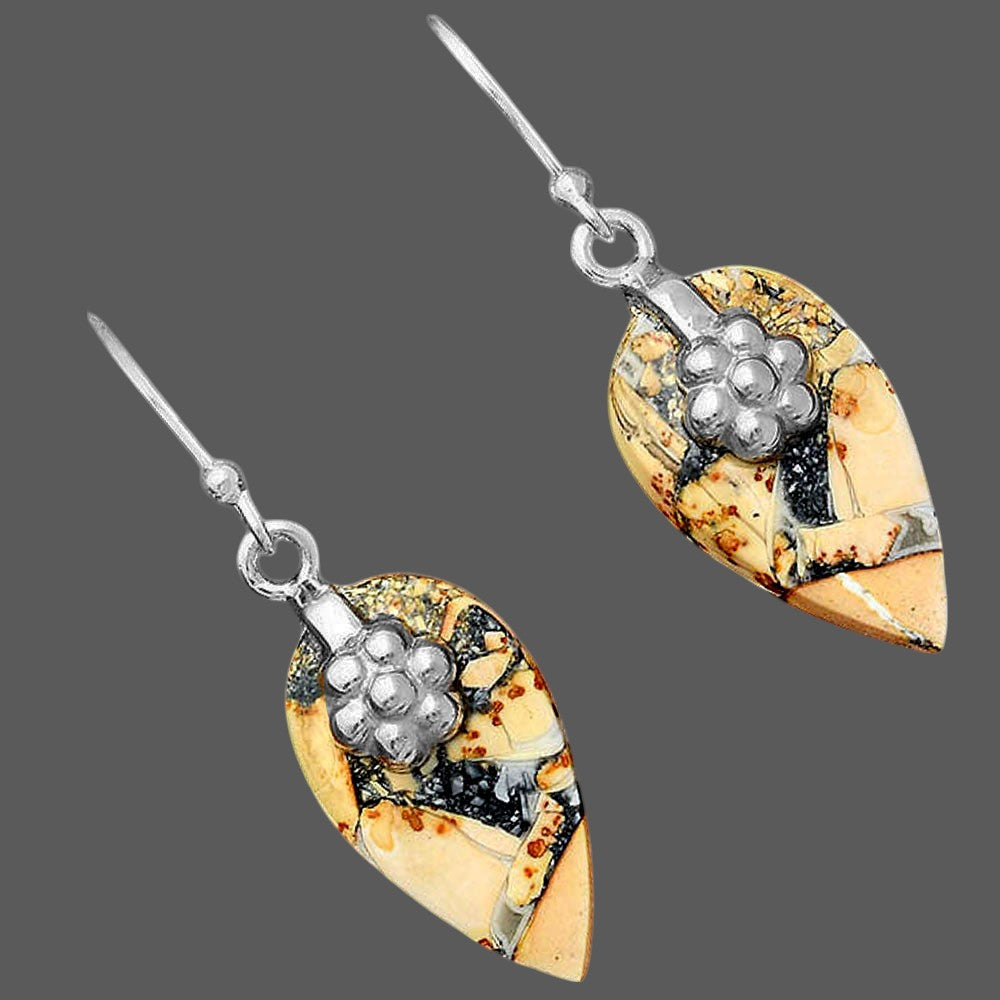 Natural Maligano Jasper - Indonesia Earrings E-1137 SDE87750