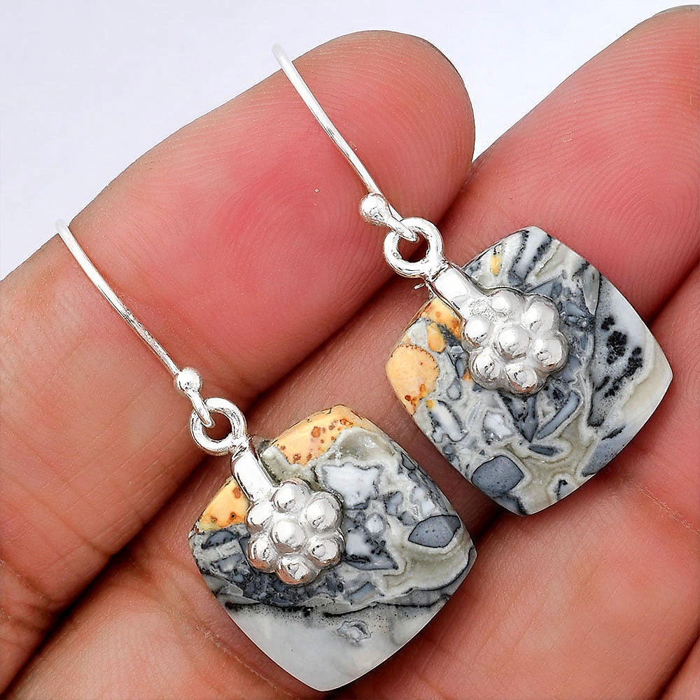 Natural Maligano Jasper - Indonesia Earrings E-1137 SDE87751