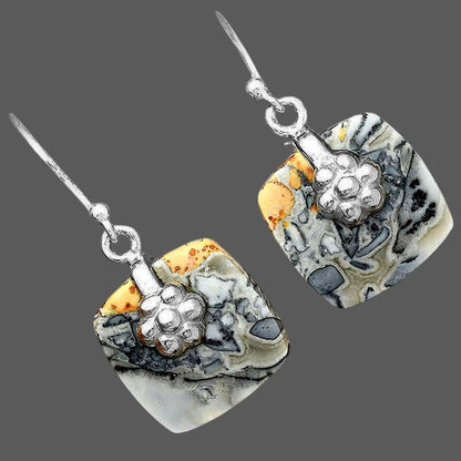 Natural Maligano Jasper - Indonesia Earrings E-1137 SDE87751