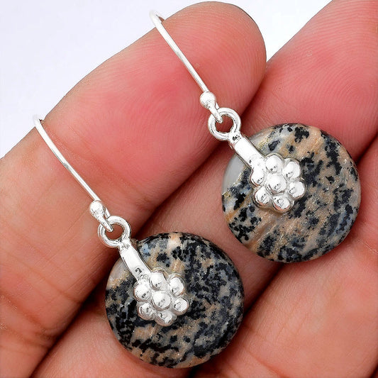 Natural Russian Honey Dendrite Opal Earrings E-1137 SDE87753