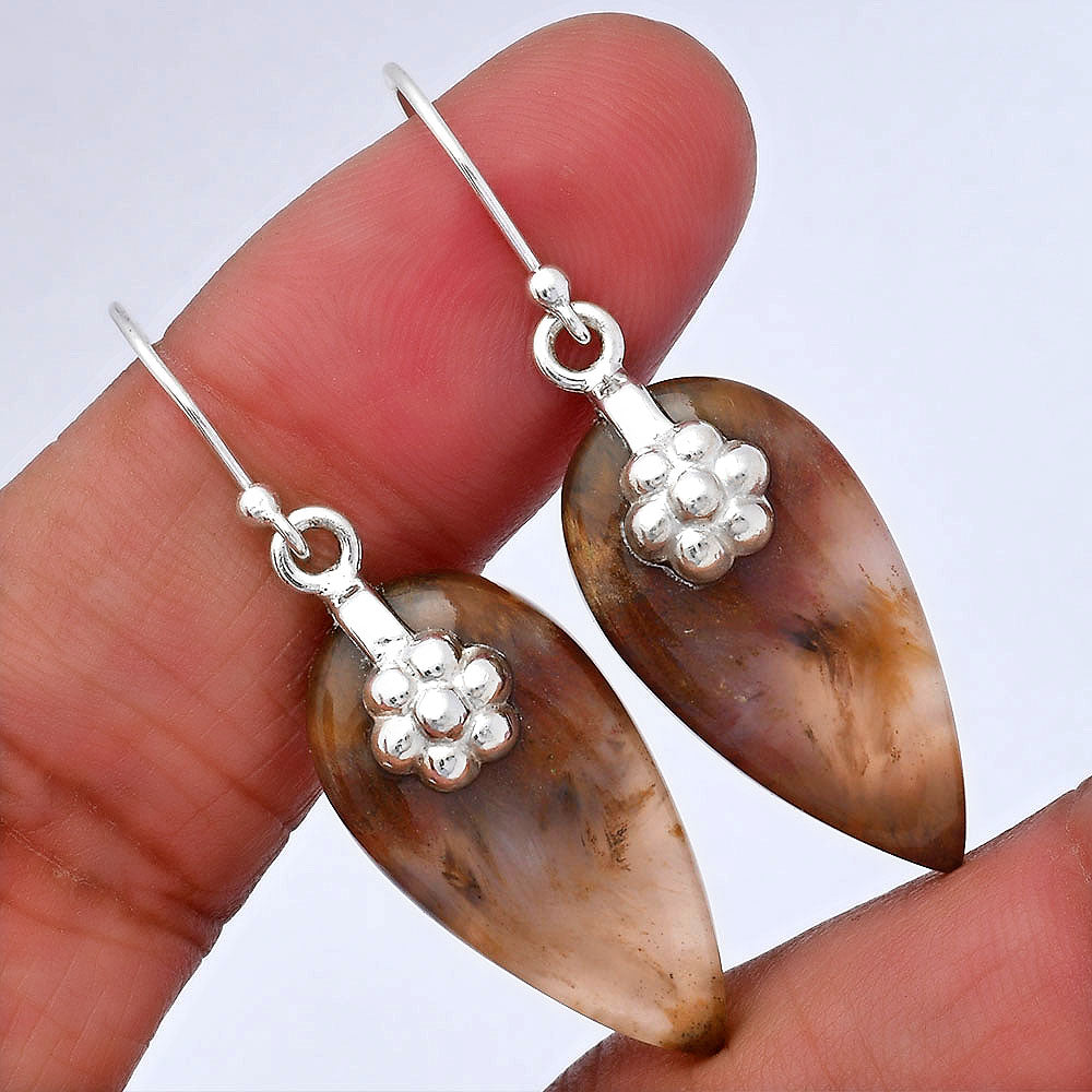 Natural Sandalwood Earrings E-1137 SDE87756