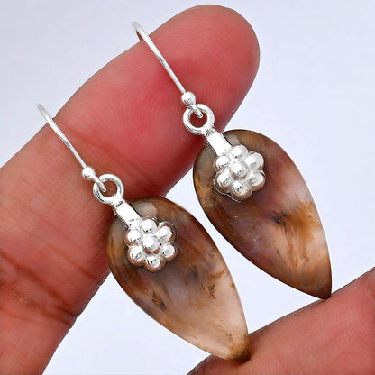 Natural Sandalwood Earrings E-1137 SDE87756