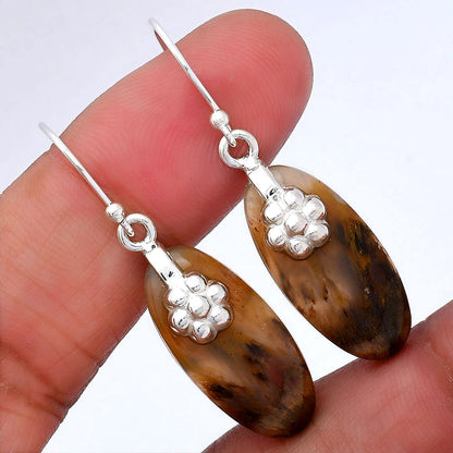 Natural Sandalwood Earrings E-1137 SDE87757