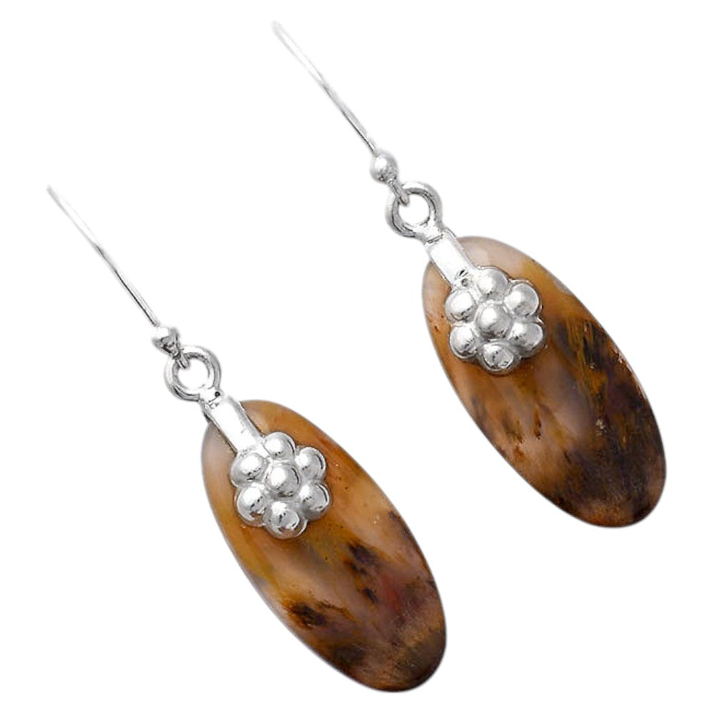 Natural Sandalwood Earrings E-1137 SDE87757
