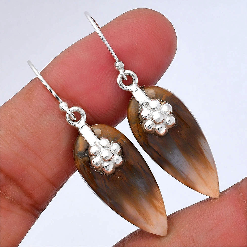 Natural Sandalwood Earrings E-1137 SDE87758