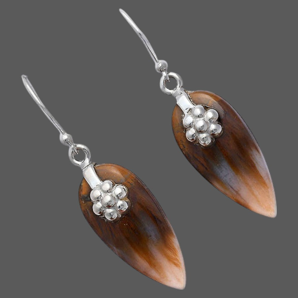 Natural Sandalwood Earrings E-1137 SDE87758