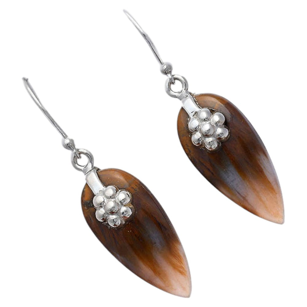 Natural Sandalwood Earrings E-1137 SDE87758