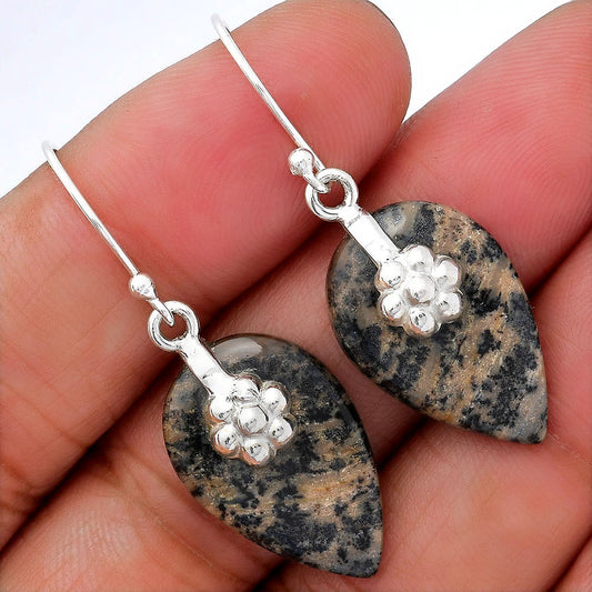 Natural Russian Honey Dendrite Opal Earrings E-1137 SDE87761