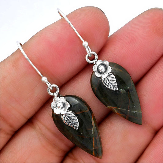 Turkish Rainforest Chrysocolla Earrings E-1137 SDE87765