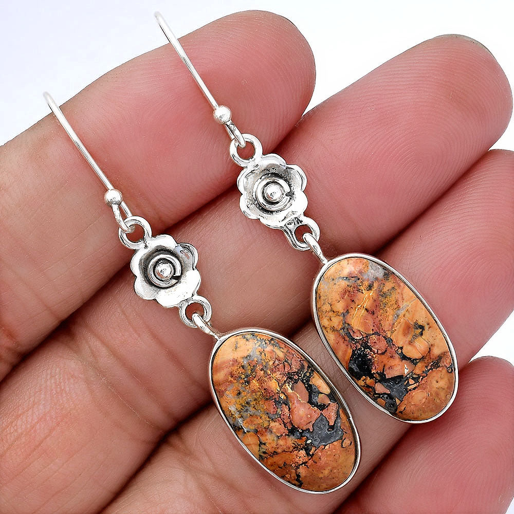 Natural Maligano Jasper - Indonesia Earrings E-1237 SDE87771