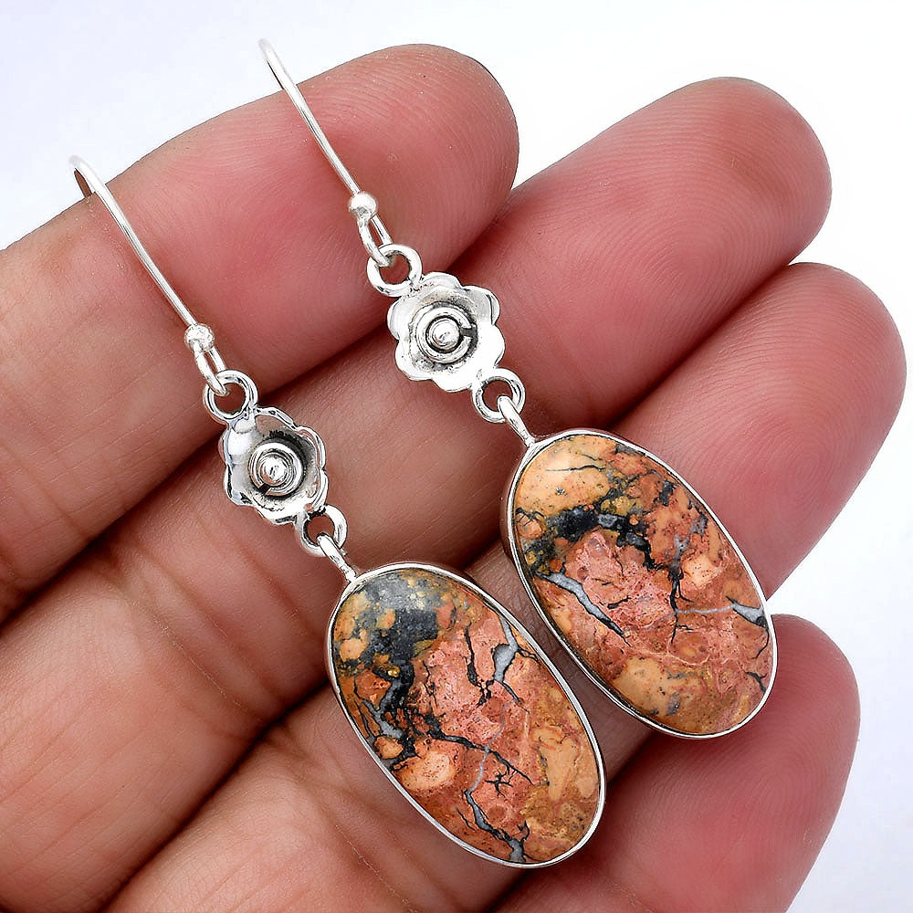 Natural Maligano Jasper - Indonesia Earrings E-1237 SDE87772
