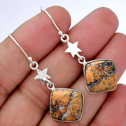 Natural Maligano Jasper - Indonesia Earrings E-1094 SDE87773