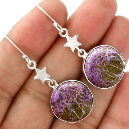 Natural Purpurite - South Africa Earrings E-1094 SDE87785