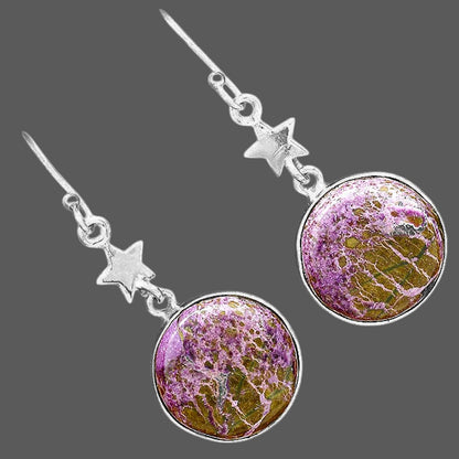 Natural Purpurite - South Africa Earrings E-1094 SDE87785