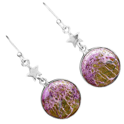 Natural Purpurite - South Africa Earrings E-1094 SDE87785