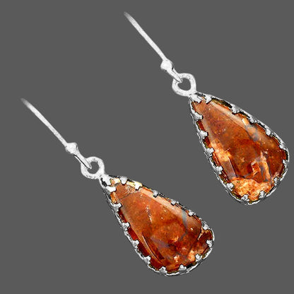 Natural Red Moss Agate Earrings E-1113 SDE87792
