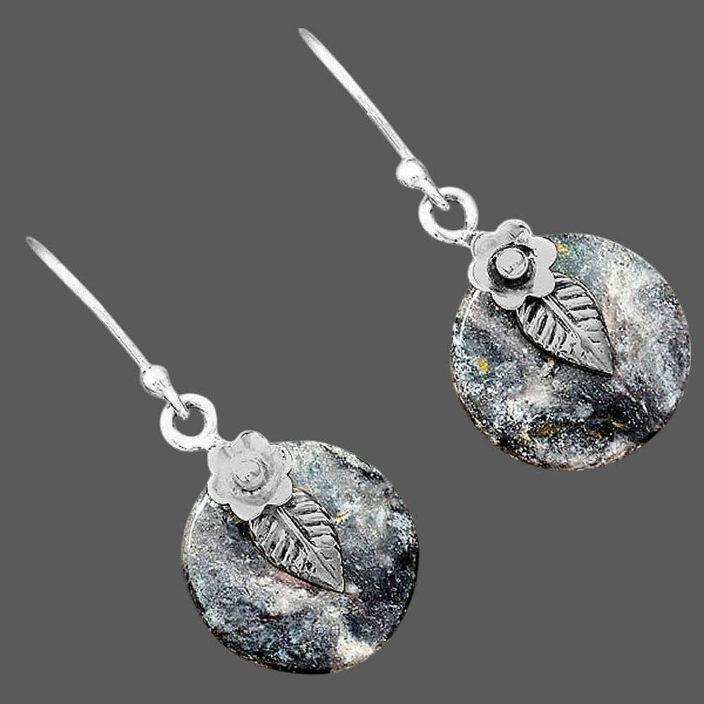 Natural Indian Blanket Jasper Earrings E-1137 SDE87794