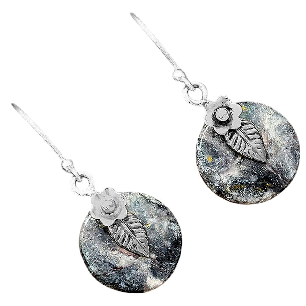 Natural Indian Blanket Jasper Earrings E-1137 SDE87794