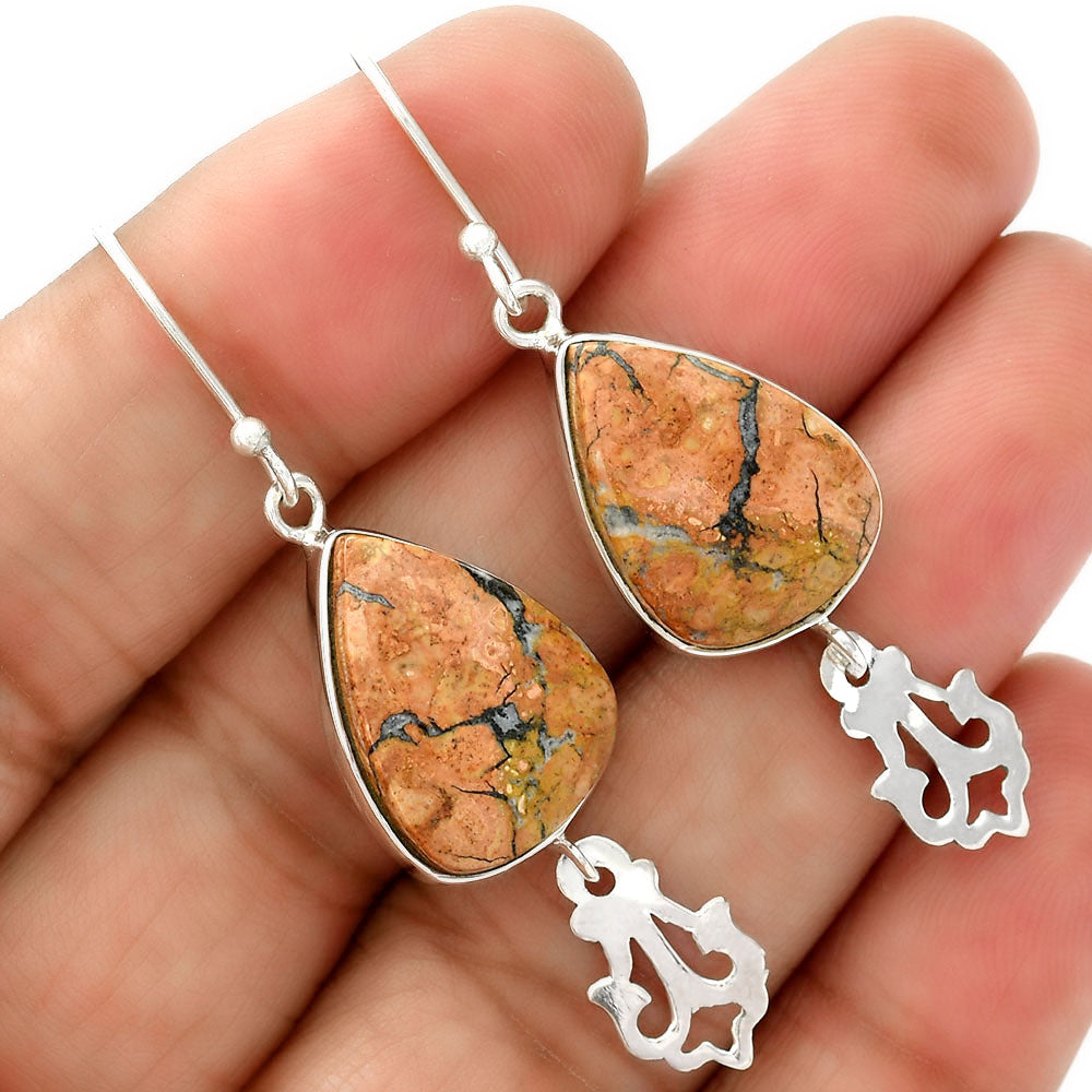 Natural Maligano Jasper - Indonesia Earrings E-1079 SDE87797