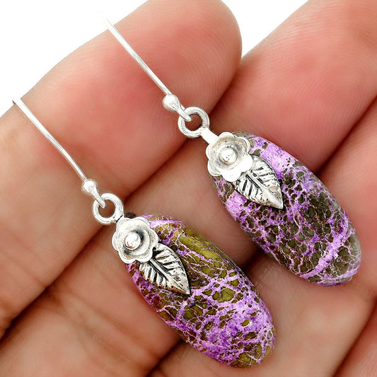 Natural Purpurite - South Africa Earrings E-1137 SDE87801