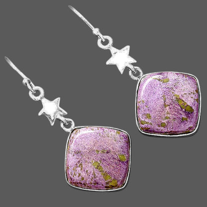 Natural Purpurite - South Africa Earrings E-1094 SDE87803