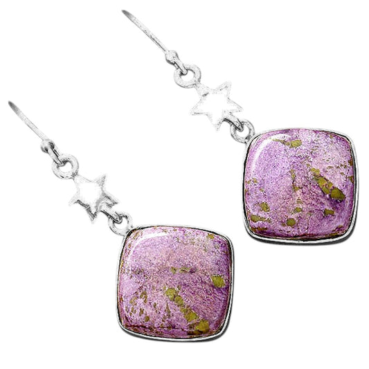 Natural Purpurite - South Africa Earrings E-1094 SDE87803