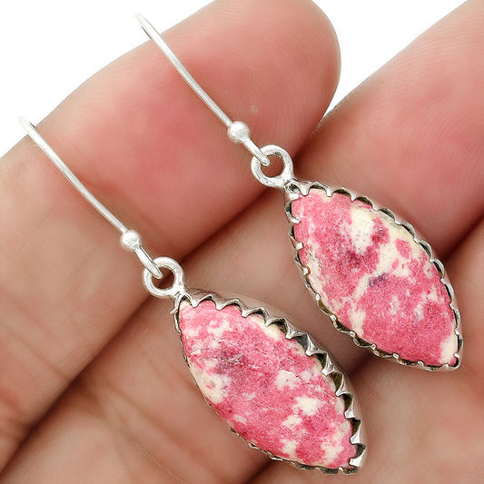 Natural Pink Thulite - Norway Earrings E-1113 SDE87804