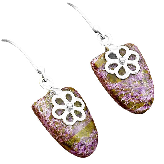Natural Purpurite - South Africa Earrings E-1137 SDE87813