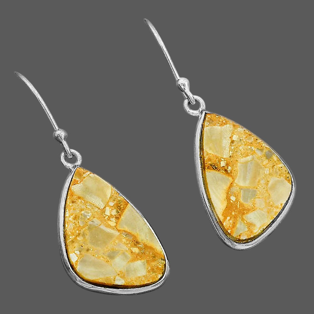 Natural Chert Breccia Crystal Earrings E-1001 SDE87819