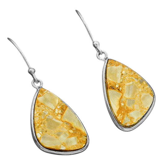 Natural Chert Breccia Crystal Earrings E-1001 SDE87819