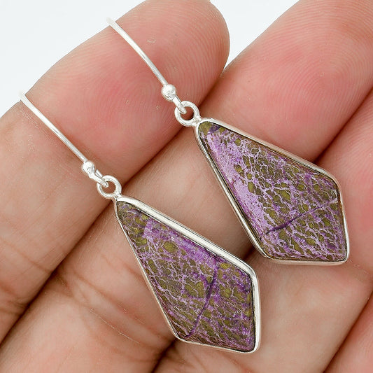 Natural Purpurite - South Africa Earrings E-1001 SDE87820