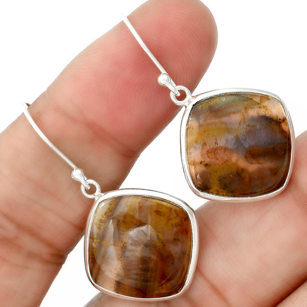 Natural Sandalwood Earrings E-1001 SDE87824