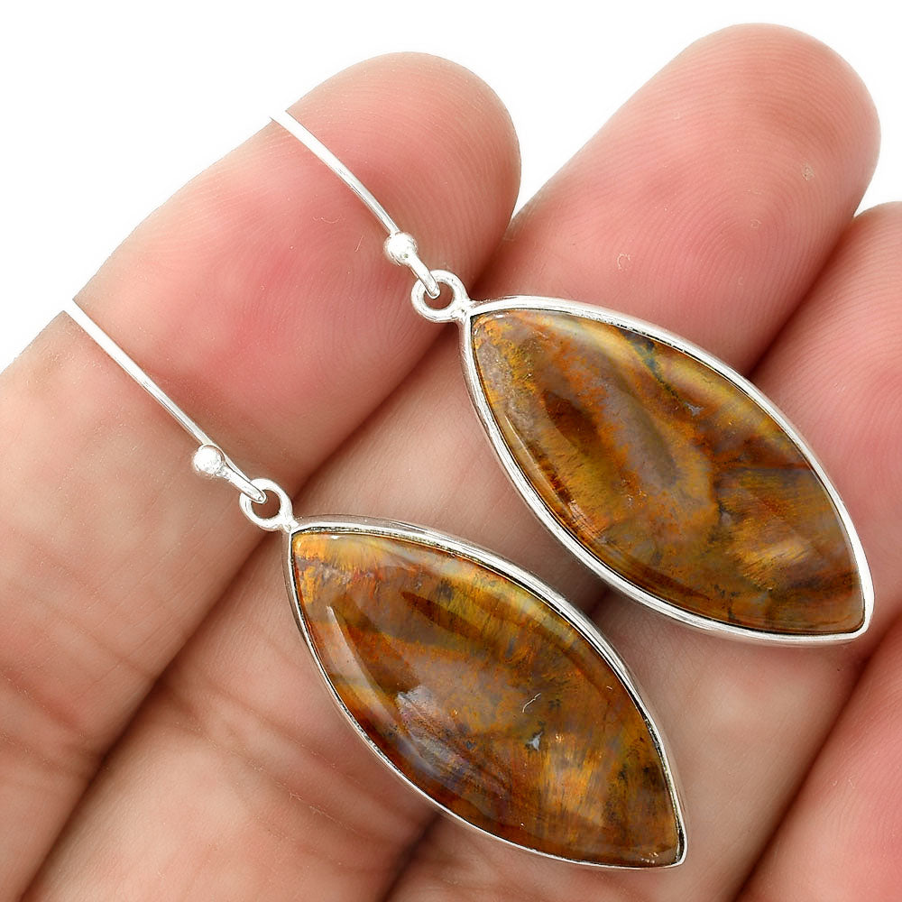 Natural Sandalwood Earrings E-1001 SDE87833